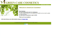 Desktop Screenshot of greencarecosmetics.com
